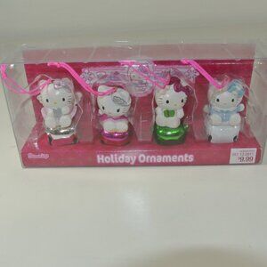 HELLO KITTY Vintage Christmas Decoration Ornament In Original Box Set of 4 Bells